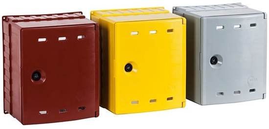 Picture of Weba Skrzynka gazowa nacienna 30 x 34 x 20cm zóty (06-30-0300-01)