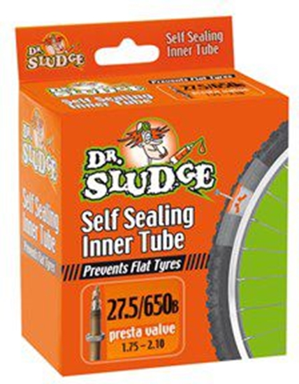 Изображение Weldtite Dtka z pynem antyprzebiciowym DR SLUDGE PUNCTURE PROTECTION INNER TUBE 27.5"/650B x 1.75-2.10 presta (WLD-04026)