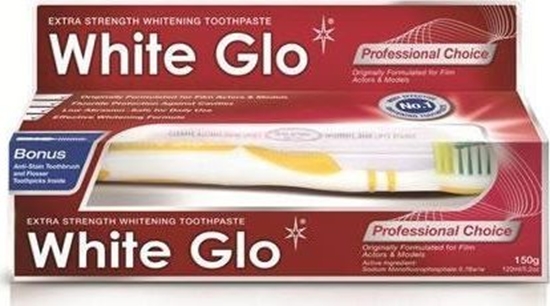 Picture of White Glo Zestaw Professional Choice pasta do zbów 100ml + szczoteczka