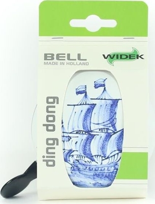 Picture of Widek Dzwonek rowerowy WIDEK DING DONG DELFT BLUE sailing boat poysk 1szt. (NEW)
