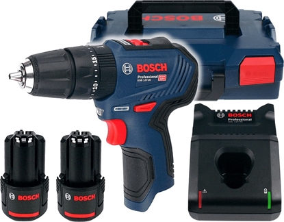 Изображение Bosch GSB 12V-30 1600 RPM Keyless 820 g Black, Blue, Red