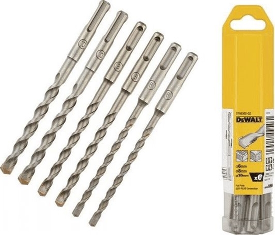 Picture of Wierto Dewalt SDS+ 10 6 8mm zestaw (DT60302-QZ)