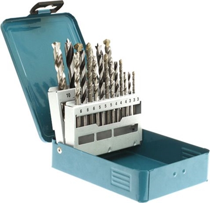 Picture of Wierto Makita Zestaw wierte do drewna betonu i metalu 3-10mm 18szt. (D-46202)