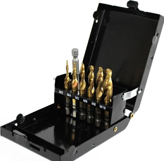 Picture of Wierto Silver WIERTA GWINTUJCE ZESTAW M3-M10 7el. /SILVER EX11536