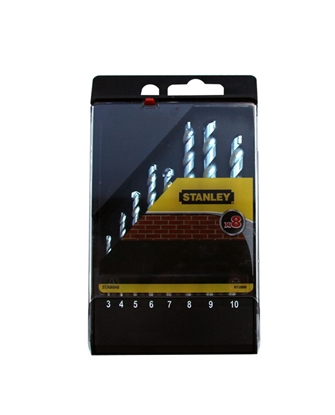 Изображение Wierto Stanley do betonu walcowe 7 4 5 3 6 10 8 9mm zestaw (STA56040)