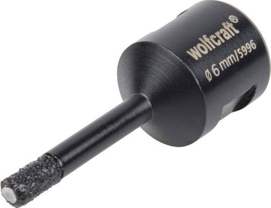 Изображение Wolfcraft Otwornica diamentowa do pytek 6 mm Wolfcraft Ceramic/M14, super szybka