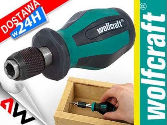 Изображение Wolfcraft Wkrtak z uchwytem szybkomocujcym na bity Wolfcraft - krótki
