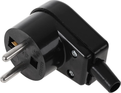 Picture of Wtyczka ktowa z uziemieniem czarna WT-20S-2