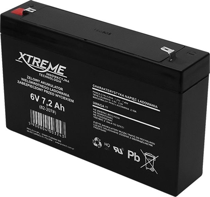 Attēls no Xtreme Akumulator 6V 7200mAh (82-207#)