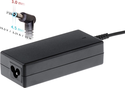Picture of Zasilacz do laptopa Akyga 45 W, 3 mm, 2.3 A, 19.5 V (AK-ND-68)