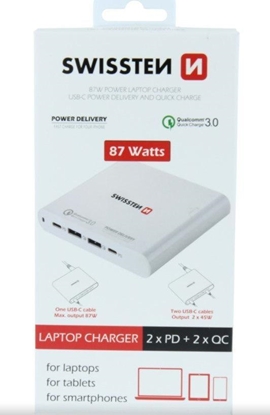 Picture of Zasilacz do laptopa Swissten 87 W, 4.3 A, 20 V (22013340)