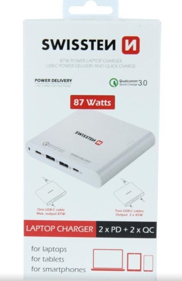 Picture of Zasilacz do laptopa Swissten 87 W, 4.3 A, 20 V (22013340)