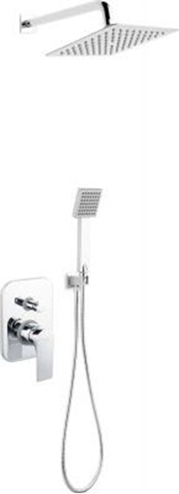 Picture of Zestaw prysznicowy Ferro Zestaw natryskowy ALGEO SQUARE podtynkowy, z bateri, chrom (BAQ7P-SET1-S)