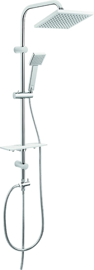 Picture of Zestaw prysznicowy Ferro Squerto Lux z deszczownic chrom (5902194949393)