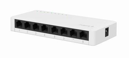 Изображение Gembird NSW-G8-01 network switch Unmanaged Gigabit Ethernet (10/100/1000) White