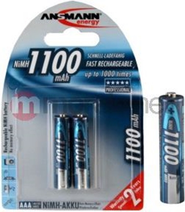 Изображение 1x2 Ansmann NiMH rech. battery 1100 Micro AAA 1050 mAh