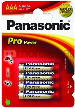 Picture of 1x4 Panasonic Pro Power LR 03 Micro AAA