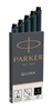 Picture of 1x5 Parker ink cartridge Quink black