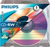 Изображение 1x5 Philips CD-RW 80Min 700MB 4-12x SL Colour
