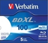 Изображение 1x5 Verbatim BD-R Blu-Ray 100GB 4x Speed wide printable JC