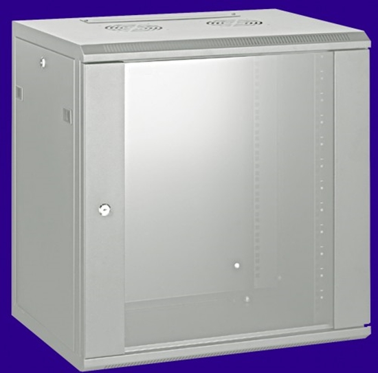 Picture of 4U 19'' Sienas komutācijas skapis/ 540x450/  Pelēks/ Salikts