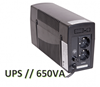 Изображение 650VA / 390W  Line-Interactive UPS | Nepārtrauktās barošanas bloks | LED, 1x7Ah, izmēri 100*280*140