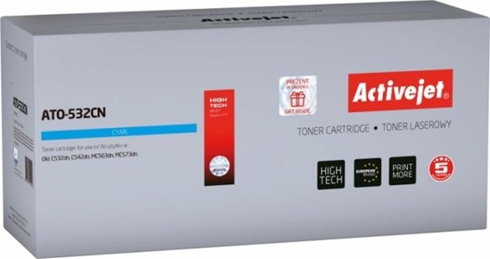 Picture of Toner Activejet Cyan Zamiennik 46490403 (ATO-532CN                      )