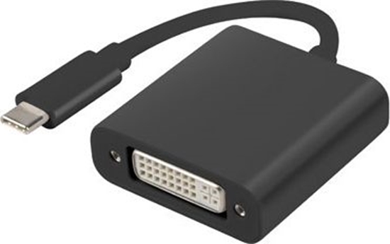 Picture of Adapter USB Lanberg USB-C - DVI Czarny  (AD-UC-DV-01)