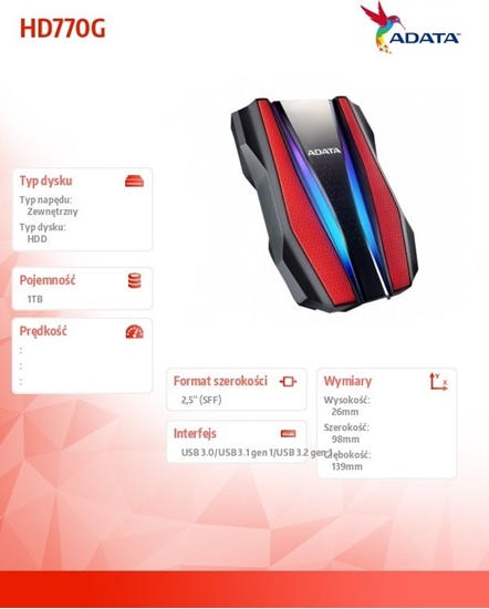 Picture of ADATA AHD770G-1TU32G1-CRD External HDD