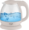 Picture of Adler Kettle AD 1283C Electric, 900 W, 1 L, Glass/Stainless steel, 360° rotational base, Cream