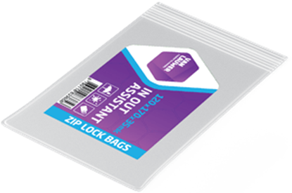 Attēls no Aizveramie maisiņi zip lock, 8x12cm, caurspīdīga, LDPE, iepak. 100gab.