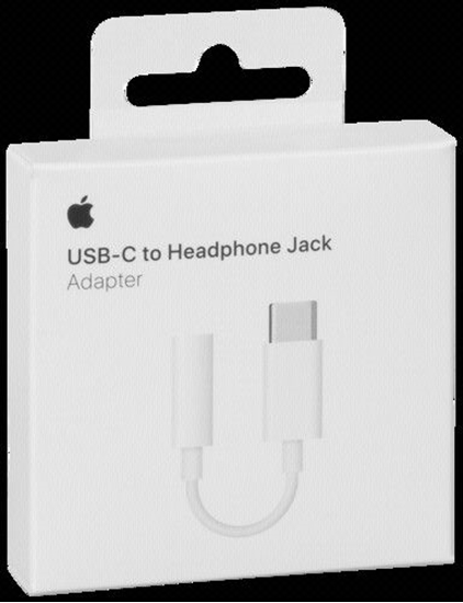 Picture of Adapteris Apple USB-C Male - 3.5mm Female White