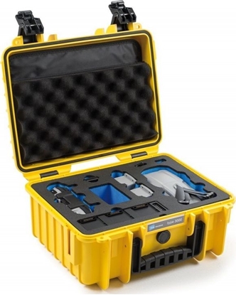 Picture of B&W Copter Case Type 3000 Y yellow DJI Mavic Air 2 Inlay