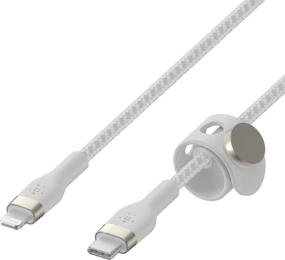 Attēls no Belkin Flex Lightning/USB-C 15W 3m mfi. cert. white CAA011bt3MWH