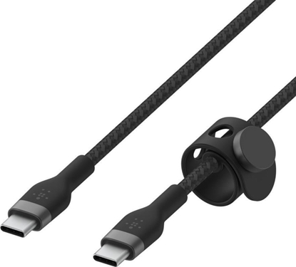 Attēls no Belkin Flex USB-C/USB-C till 60W 1m, black CAB011bt1MBK