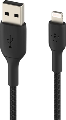 Изображение Belkin Lightning Cable 1m, coated, mfi cert, black