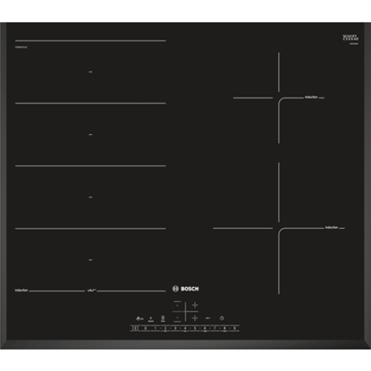 Picture of Bosch Serie 6 PXE651FC1E hob Black Built-in Zone induction hob 4 zone(s)