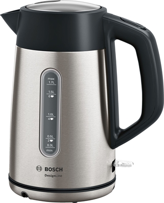 Attēls no Bosch TWK4P440 electric kettle 1.7 L 2400 W Black, Stainless steel