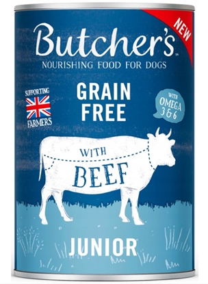 Изображение BUTCHER'S Original Junior Beef Jelly - wet dog food - 400g