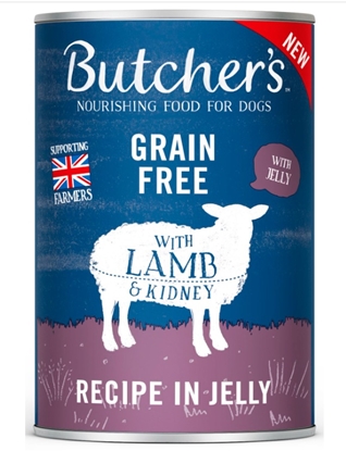 Attēls no BUTCHER'S Original Recipe in Jelly lamb - wet dog food - 400g