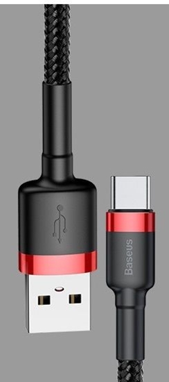 Picture of Baseus Baseus Cafule Cable CAMKLF-B91 USB-A / micro USB 2.4A 1 m - black and red