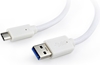 Изображение Kabelis Gembird USB-A Male - USB Type-C Male 1m White