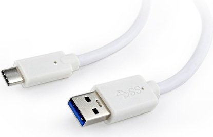 Attēls no Kabelis Gembird USB-A Male - USB Type-C Male 1m White