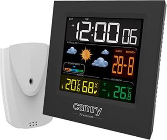 Picture of Camry Weather station CR 1166 Black, Date display