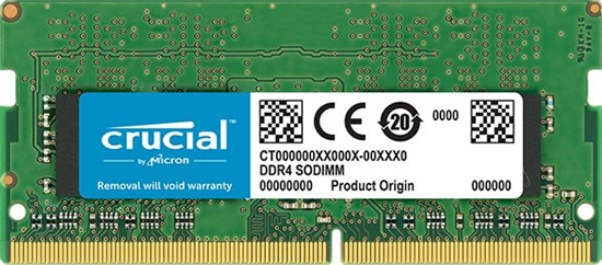 Изображение Pami do laptopa Crucial SODIMM, DDR4, 8 GB, 2400 MHz, CL17 (CT8G4SFS824A)