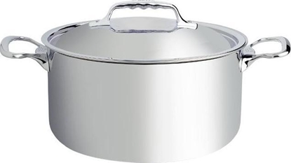 Picture of De Buyer Affinity Saucepot Stainless Steel with lid 28 cm