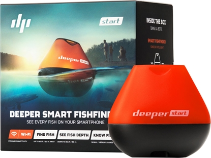 Attēls no Deeper Start Smart Fishfinder Orange/Black, Sonar