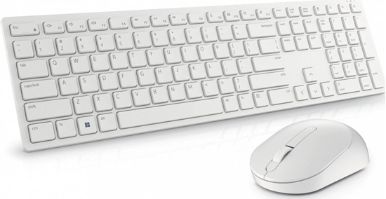 Изображение DELL KM5221W-WH keyboard Mouse included RF Wireless QZERTY US International White