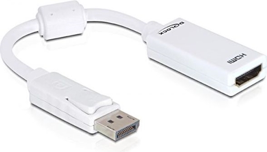 Picture of Delock Adapter DisplayPort 1.1 male > HDMI female Passive white