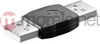 Picture of Adapteris  USB-AM - USB-AM, melns, Delock
